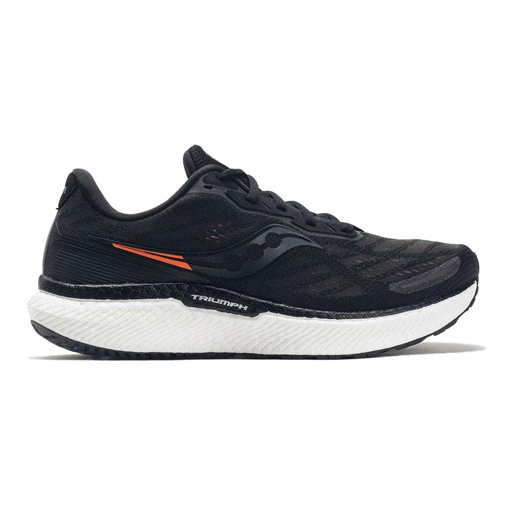 Men's Saucony Triumph 19, Black/White, 8 D Medium