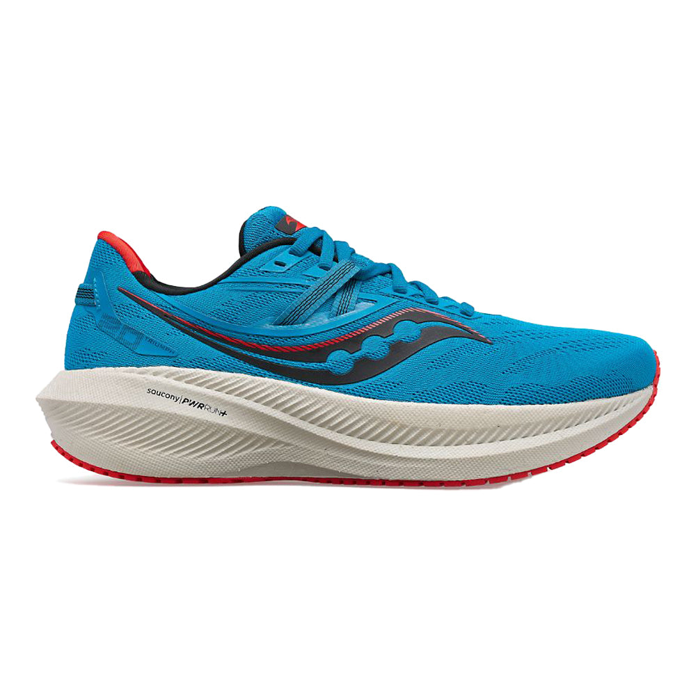 Men's Saucony Triumph 20, Ocean/Redrock, 11.5 2E Wide