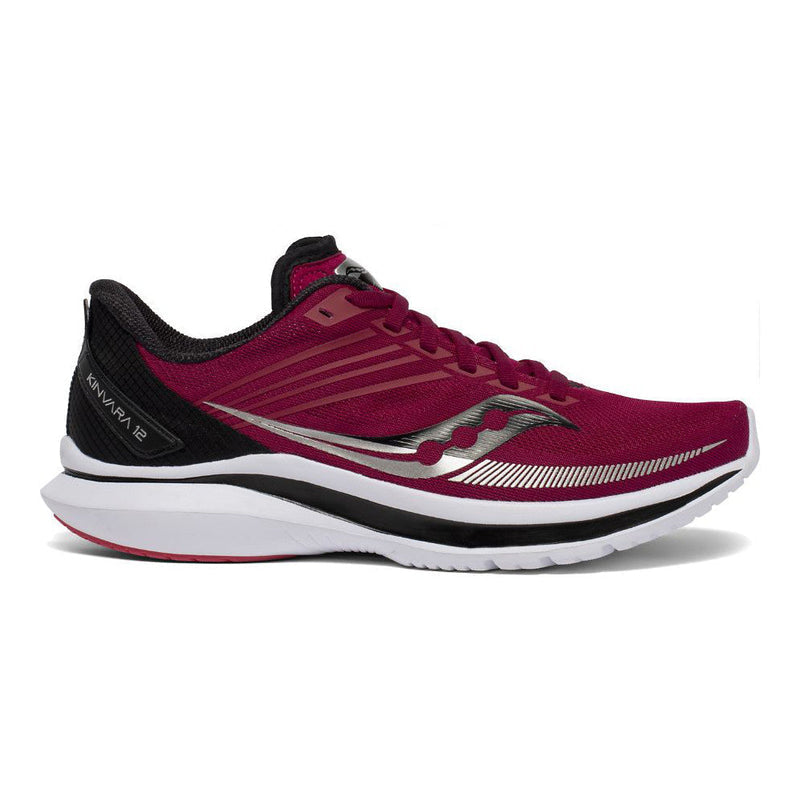 Women's Saucony Kinvara 12, Cherry/Black, 8.5 D Wide
