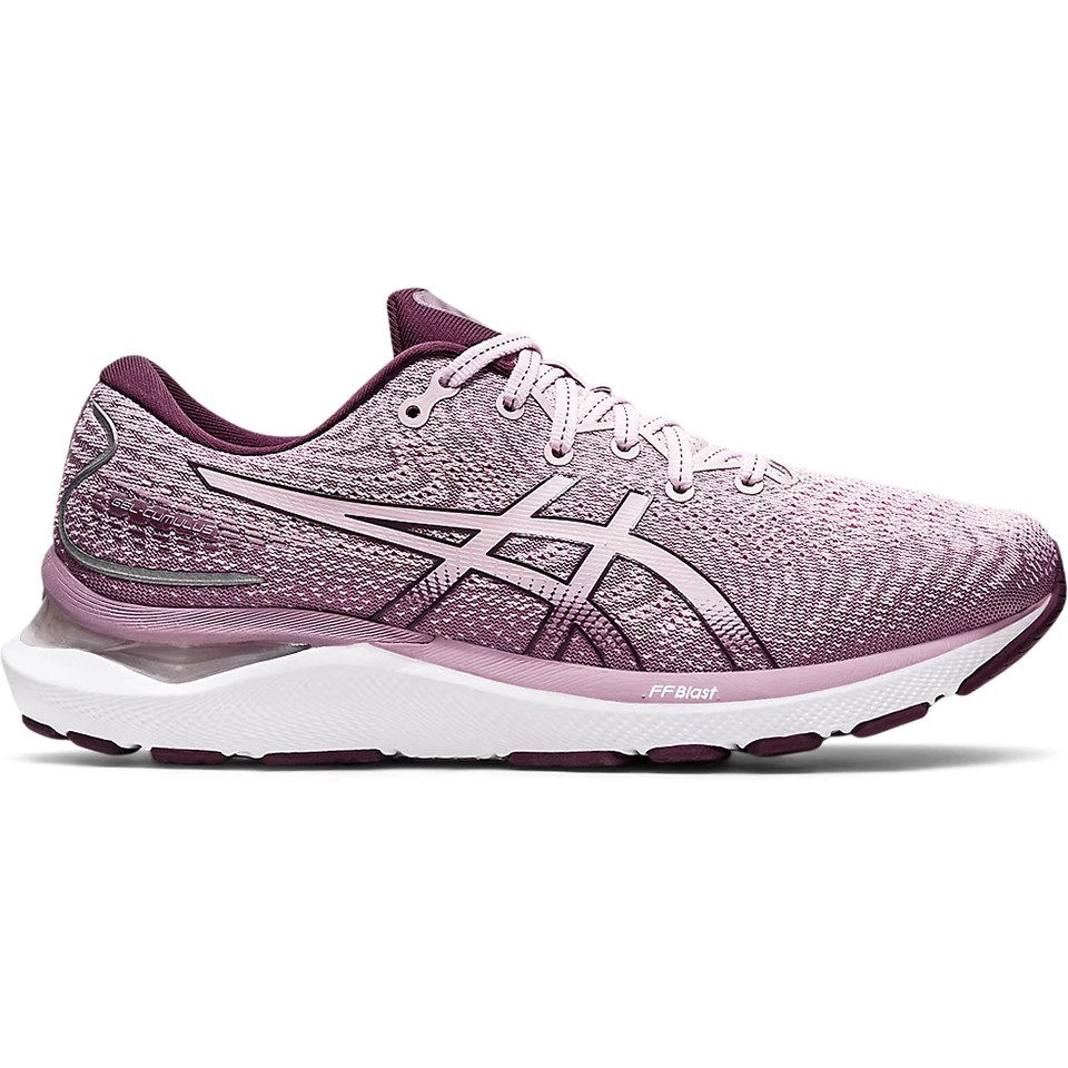 Women's Asics Gel-Cumulus 24, Barely Rose/Deep Plum, 7 B Medium