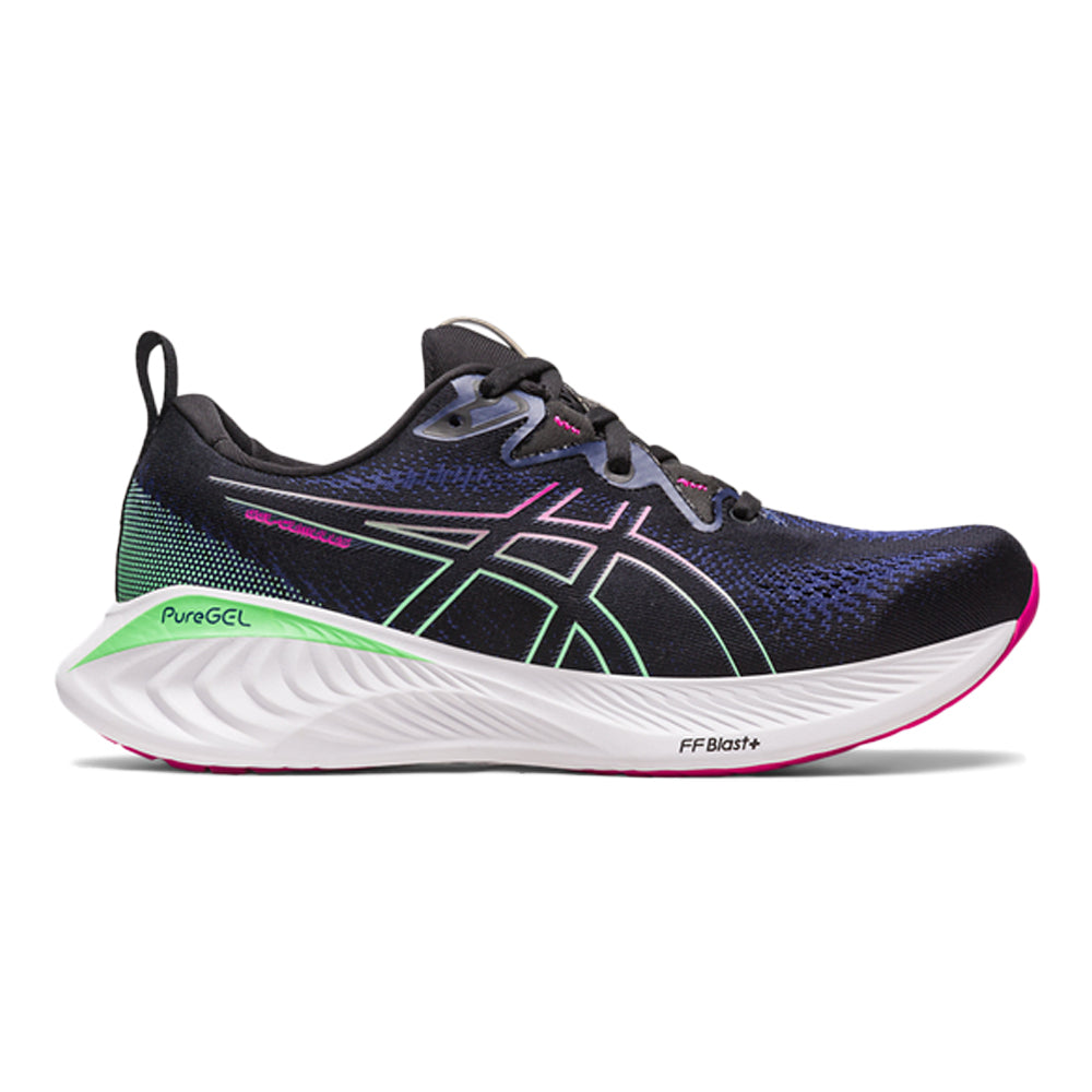 Women's Asics Gel-Cumulus 25, Black/Pink Rave, 9 B Medium