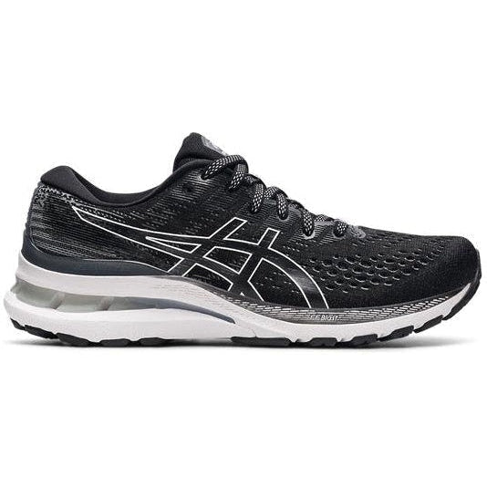 Women's Asics Gel-Kayano 28, Black/White, 10.5 2A Narrow