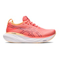 Women's Asics Gel-Nimbus 25, PAPAYA/DUSTY PURPLE, 12 B Medium