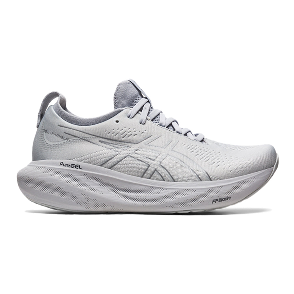 Women's Asics Gel-Nimbus 25, PIEDMONT GREY/SHEET ROCK, 7 B Medium