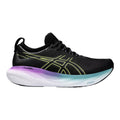 Women's Asics Gel-Nimbus 25, Black/Glow Yellow, 8 B Medium