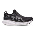 Women's Asics Gel-Nimbus 25, Black/Pure Silver, 10.5 D Wide