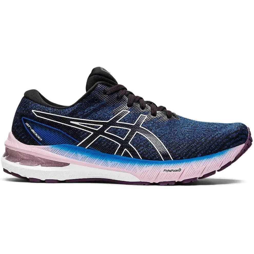 Women's Asics GT-2000 10, LAKE DRIVE/WHITE, 7 B Medium