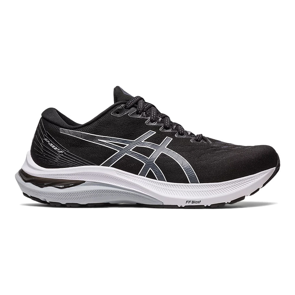 Women's Asics GT-2000 11, Black/White, 8 B Medium