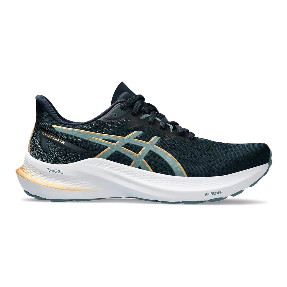Women's Asics GT-2000 12, French Blue/Foggy Teal, 9.5 B Medium