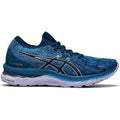 Women's Asics Gel-Nimbus 23, Floss/MAKO Blue, 7 B Medium