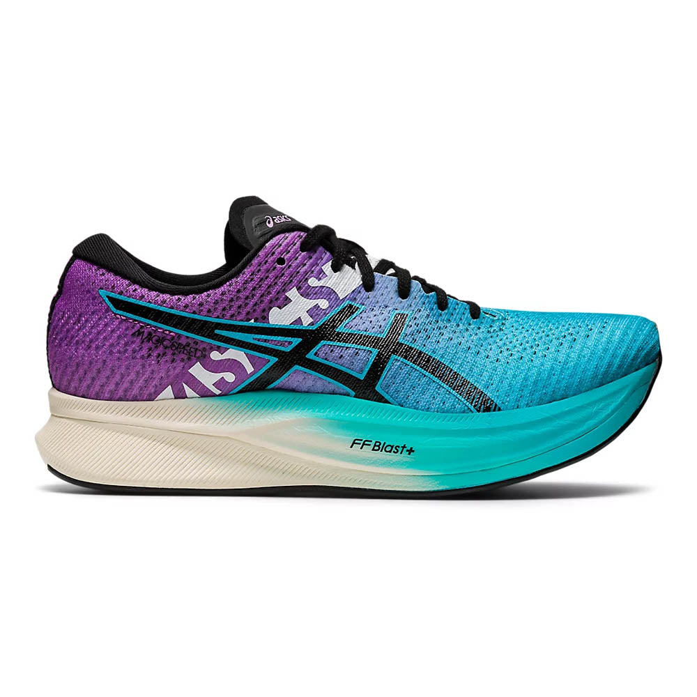 Women's Asics Magic Speed 2 Ekiden, Aquarium/Black, 10.5 B Medium