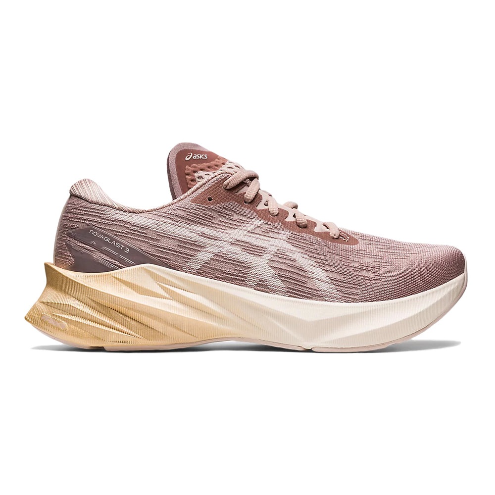 Women's Asics Novablast 3, Fawn/Mineral Beige, 7.5 B Medium
