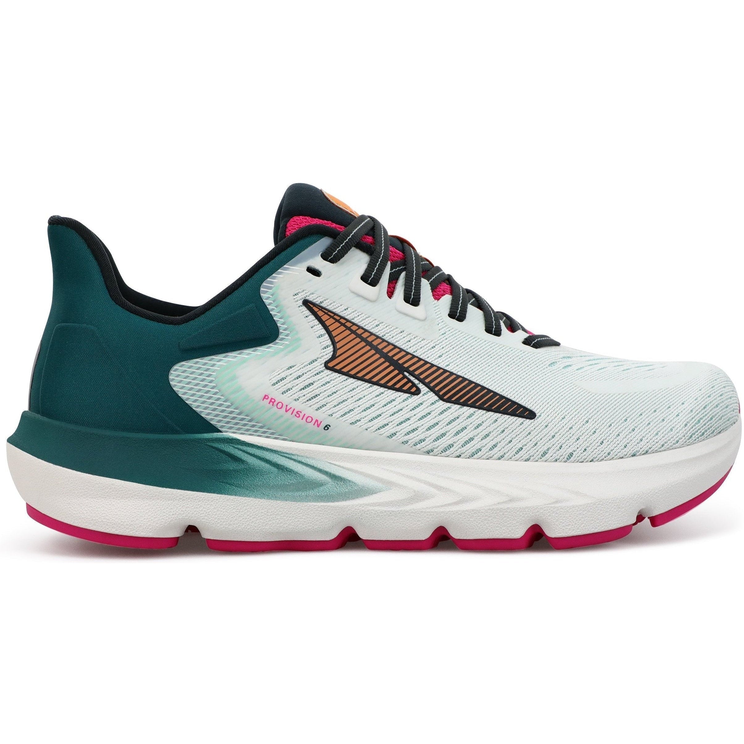 Women's Altra Provision 6, White/Green, 6.5 B Medium