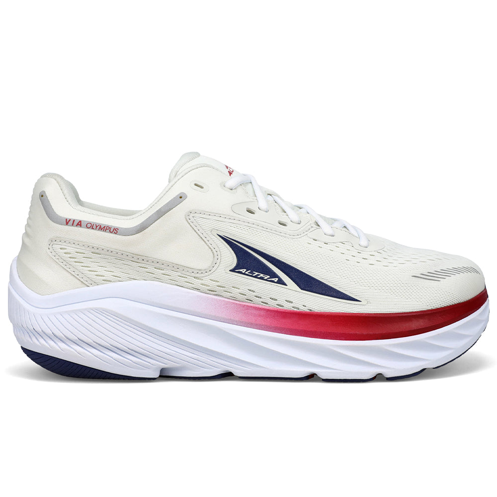 Women's Altra Via Olympus, White Blue, 8.5 B Medium