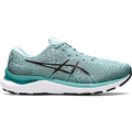 Women's Asics Gel-Cumulus 24, Oasis Green/Black, 9 D Wide