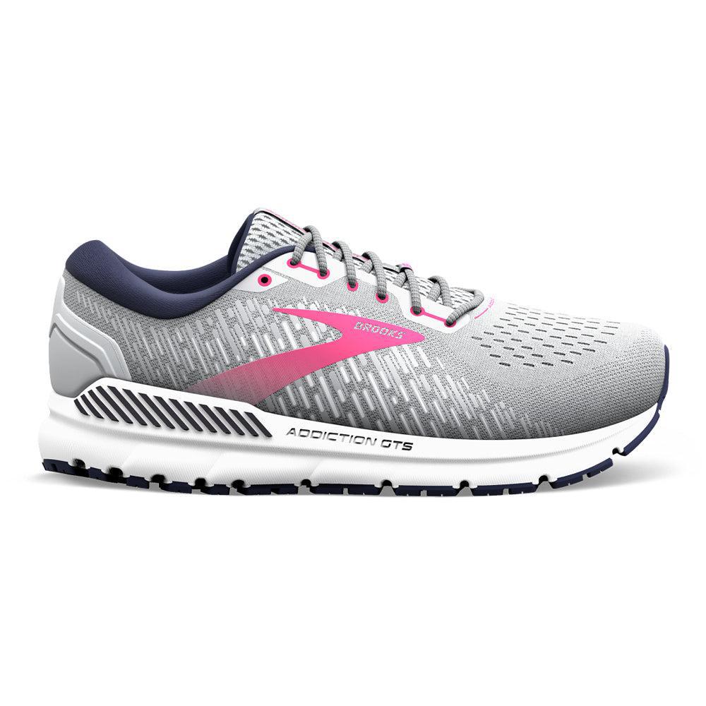 Women's Brooks Addiction GTS 15, Oyster/Peacoat/Lilac Rose, 6 B Medium