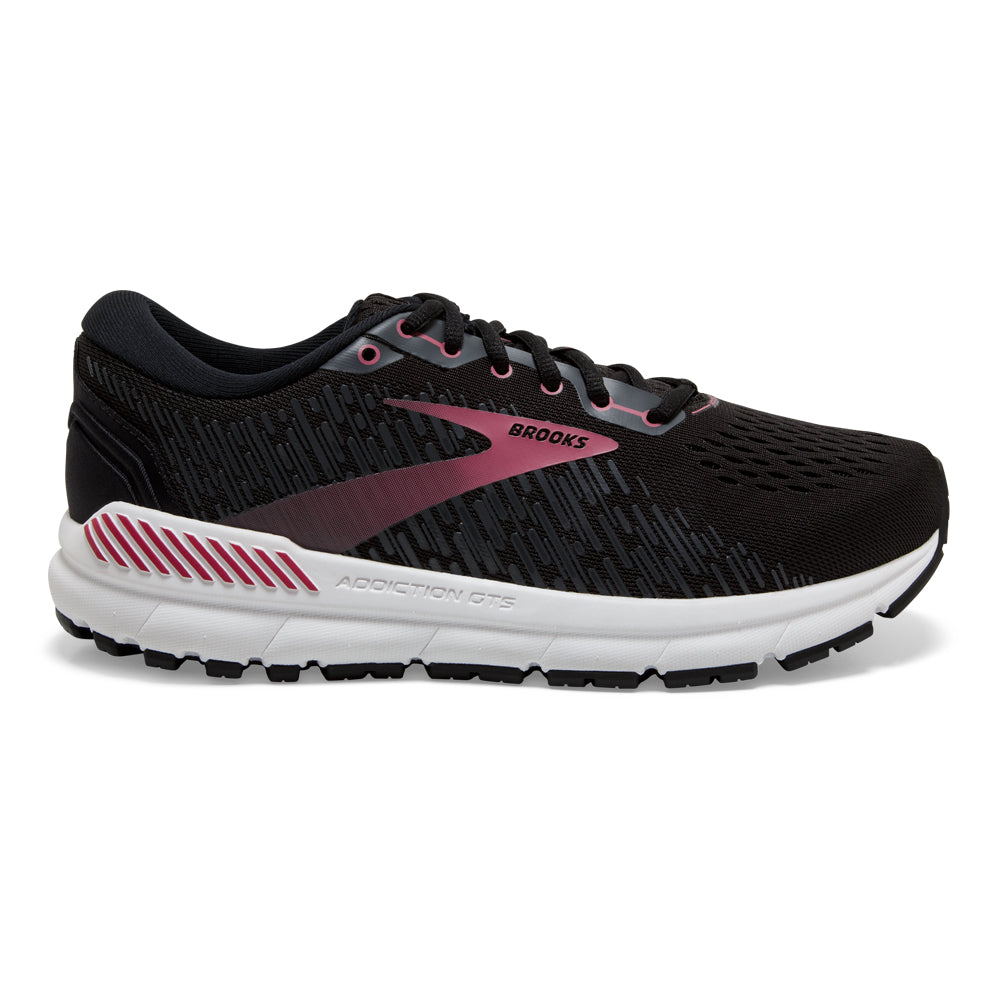 Women's Brooks Addiction GTS 15, Black/Ebony/Mauvewood, 11.5 2E Extra Wide