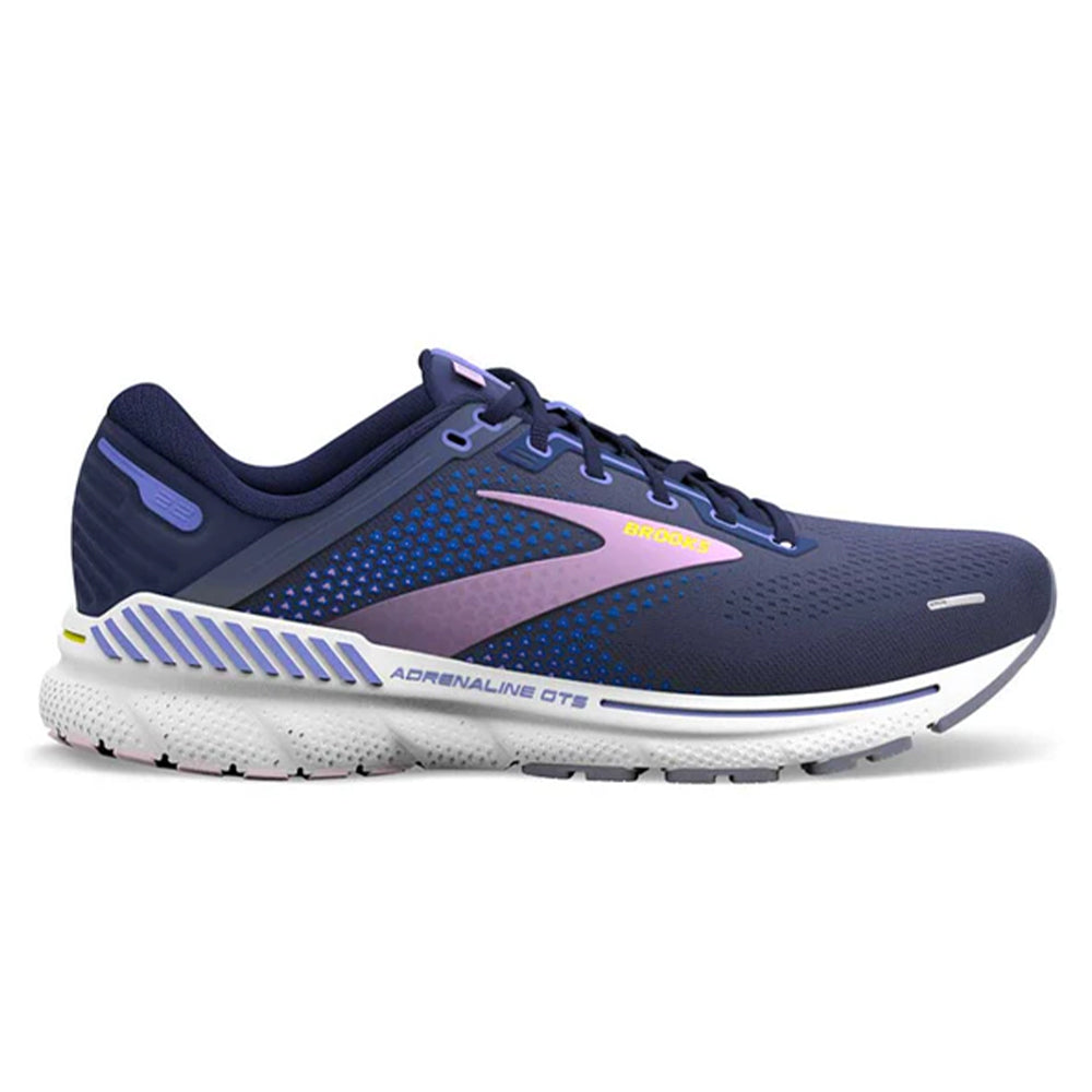Women's Brooks Adrenaline GTS 22, Peacoat/Blue Iris/Rhapsody, 11.5 B Medium