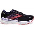 Women's Brooks Adrenaline GTS 22, Black/Purple/Coral, 10.5 D Wide