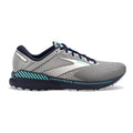 Women's Brooks Adrenaline GTS 22, Grey/Peacoat/Aruba, 6 B Medium