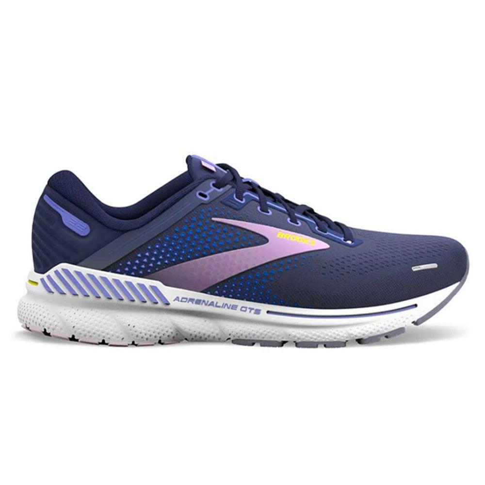 Women's Brooks Adrenaline GTS 22, Peacoat/Blue Iris/Rhapsody, 8.5 B Medium