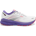 Women's Brooks Adrenaline GTS 22, White/Coral/Purple, 9.5 B Medium