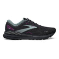 Women's Brooks Adrenaline GTS 23, Black/Light Blue/Purple, 7 D Wide