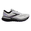 Women's Brooks Adrenaline GTS 23, Grey/Black/Purple, 8 D Wide