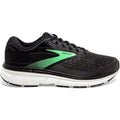 Women's Brooks Dyad 11, Black/Ebony/Green, 9.5 2E Extra Wide