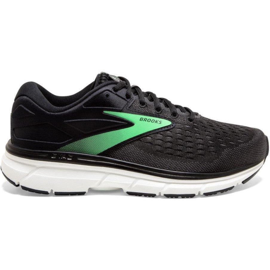 Women's Brooks Dyad 11, Black/Ebony/Green, 8 D Wide