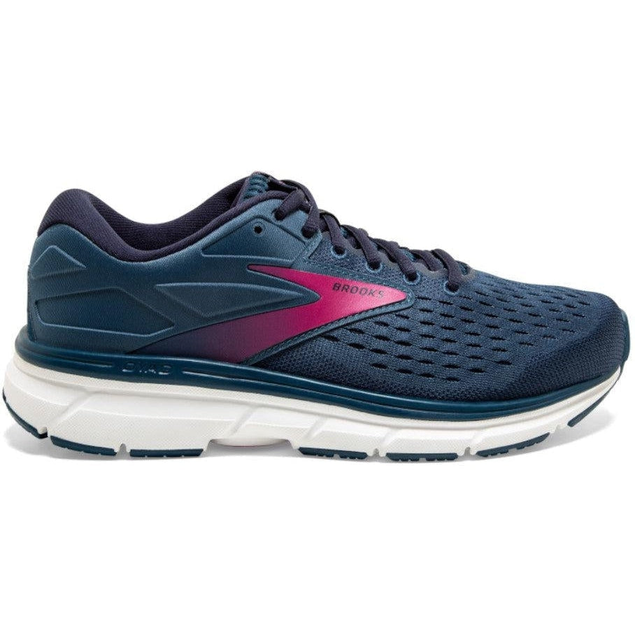 Women's Brooks Dyad 11, Blue/Navy/Beetroot, 9 D Wide