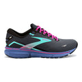 Women's Brooks Ghost 15, Black/Blue/Aruba, 12 B Medium