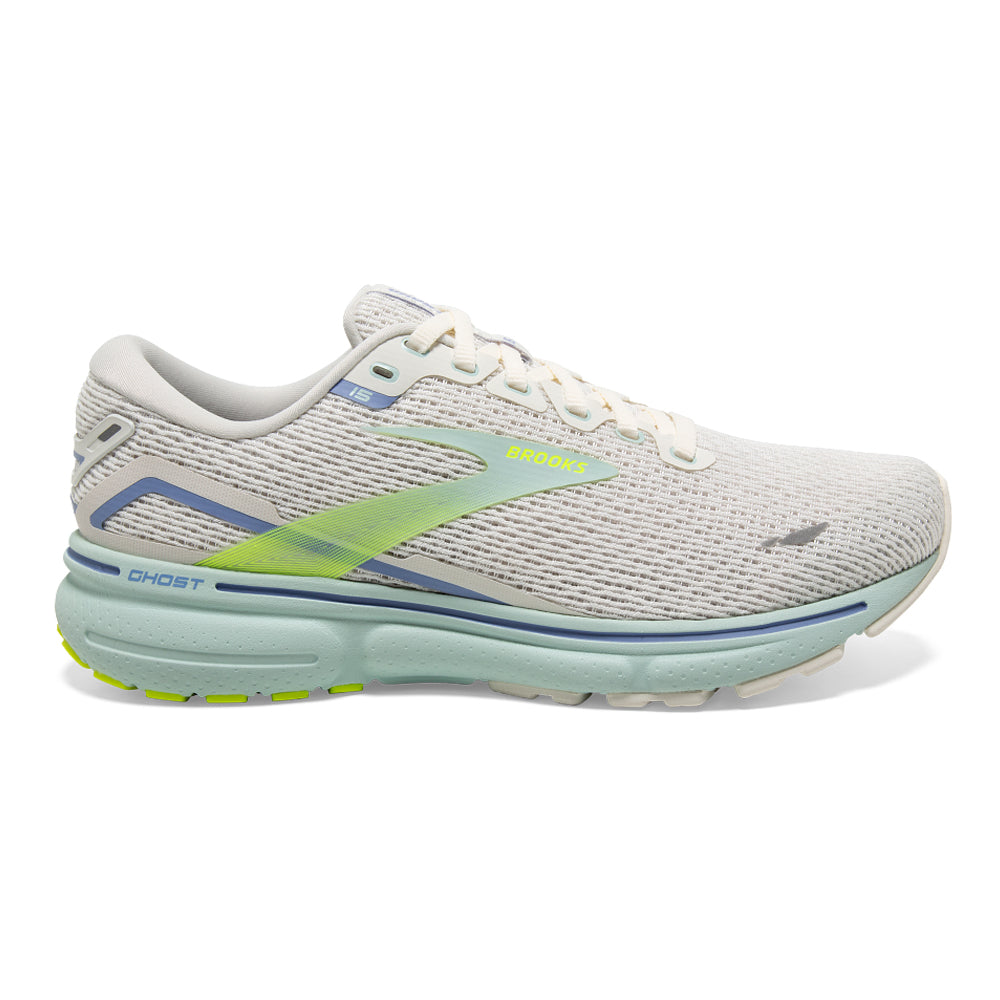 Women's Brooks Ghost 15, Coconut/Skylight/Nightlife, 10.5 B Medium