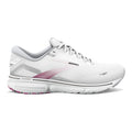 Women's Brooks Ghost 15, White/Oyster/Viola, 8 B Medium