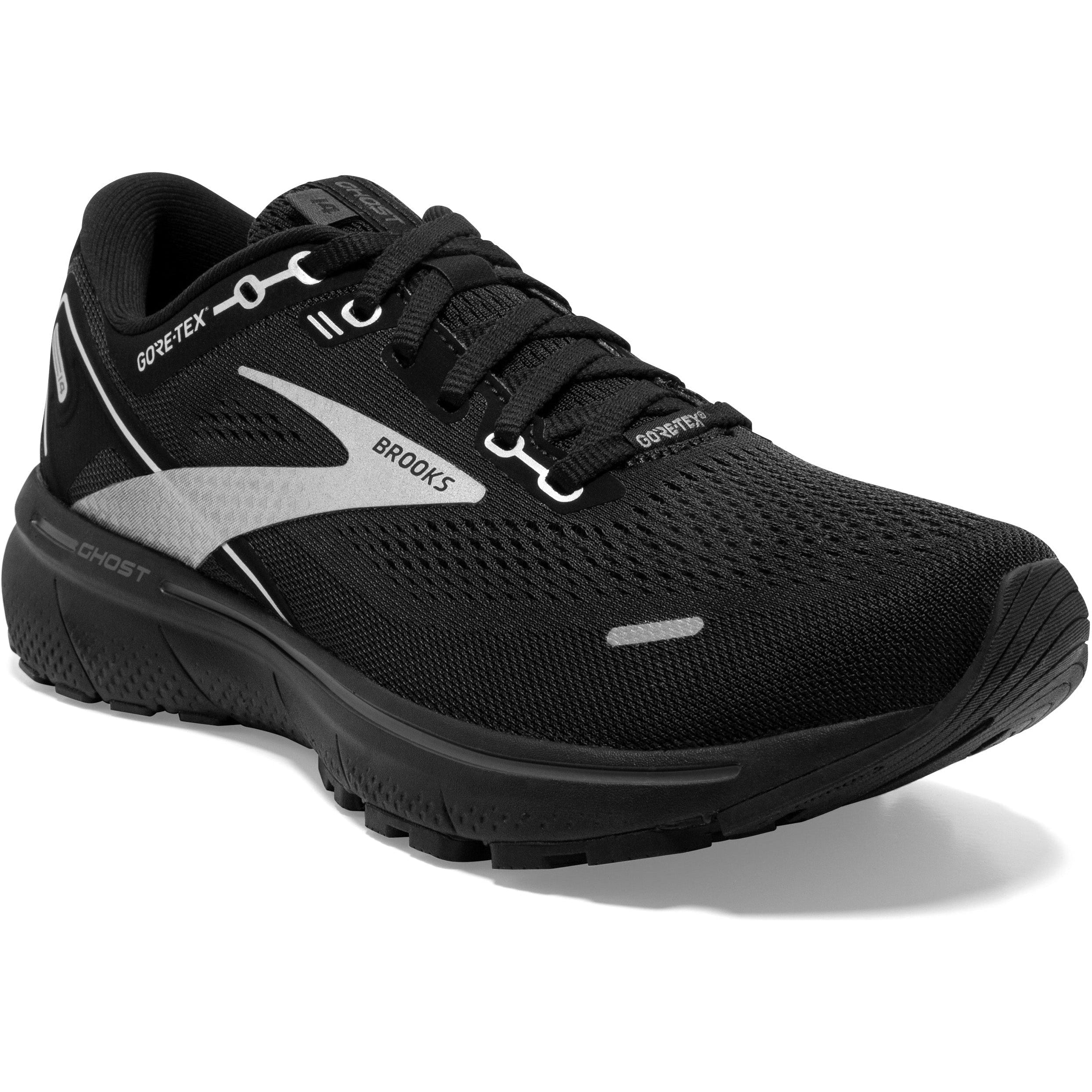 Women's Brooks Ghost 14 GTX, Black/Blackened Pearl, 9.5 B Medium