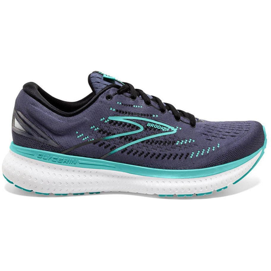 Women's Brooks Glycerin 19, Nightshadow/Black/Blue, 12 B Medium