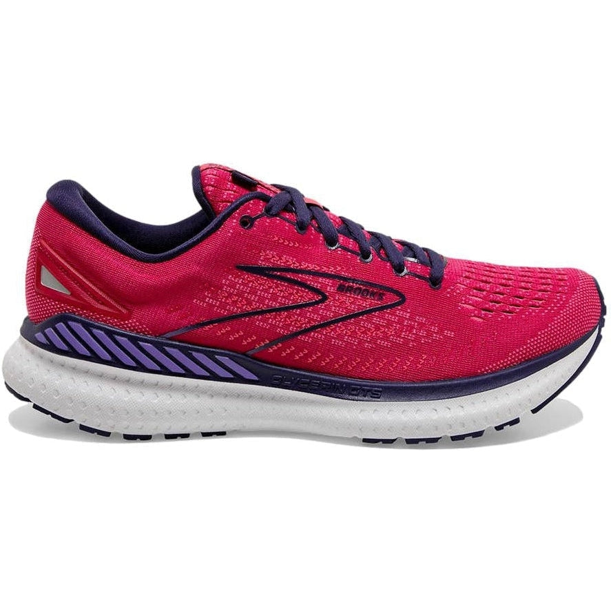 Women's Brooks Glycerin GTS 19, Barberry/Purple/Calypso, 7 B Medium