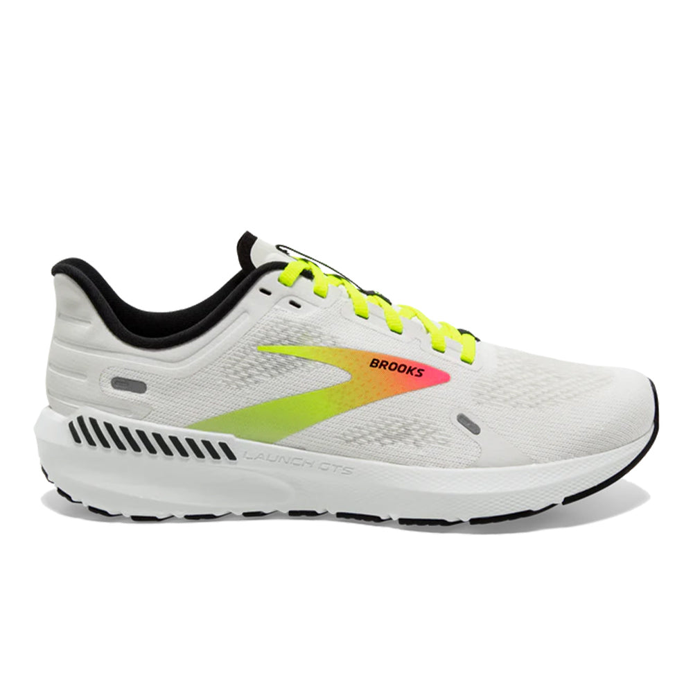 Women's Brooks Launch GTS 9, White/Pink/Nightlife, 7 B Medium