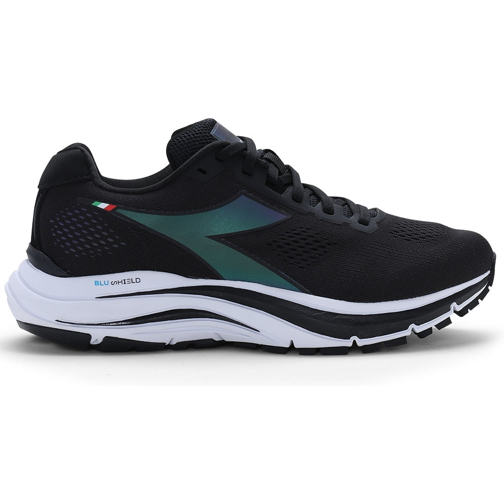 Women's Diadora Mythos Blushield 7 Vortice Hip, Black/White, 10 B Medium