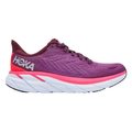 Women's Hoka One One Clifton 8, Grape Wine/Beautyberry, 8 B Medium