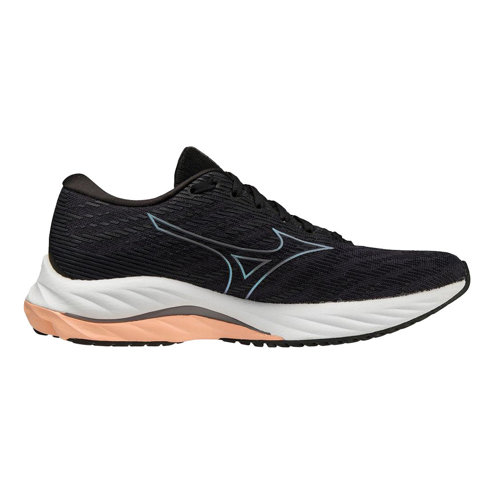 Women's Mizuno Wave Rider 26, Odyssey Grey/Quicksilver, 7.5 B Medium