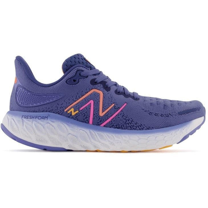 Women's New Balance Fresh Foam X 1080v12, Night Sky/Vibrant Orange/Vibrant Pink, 9.5 D Wide