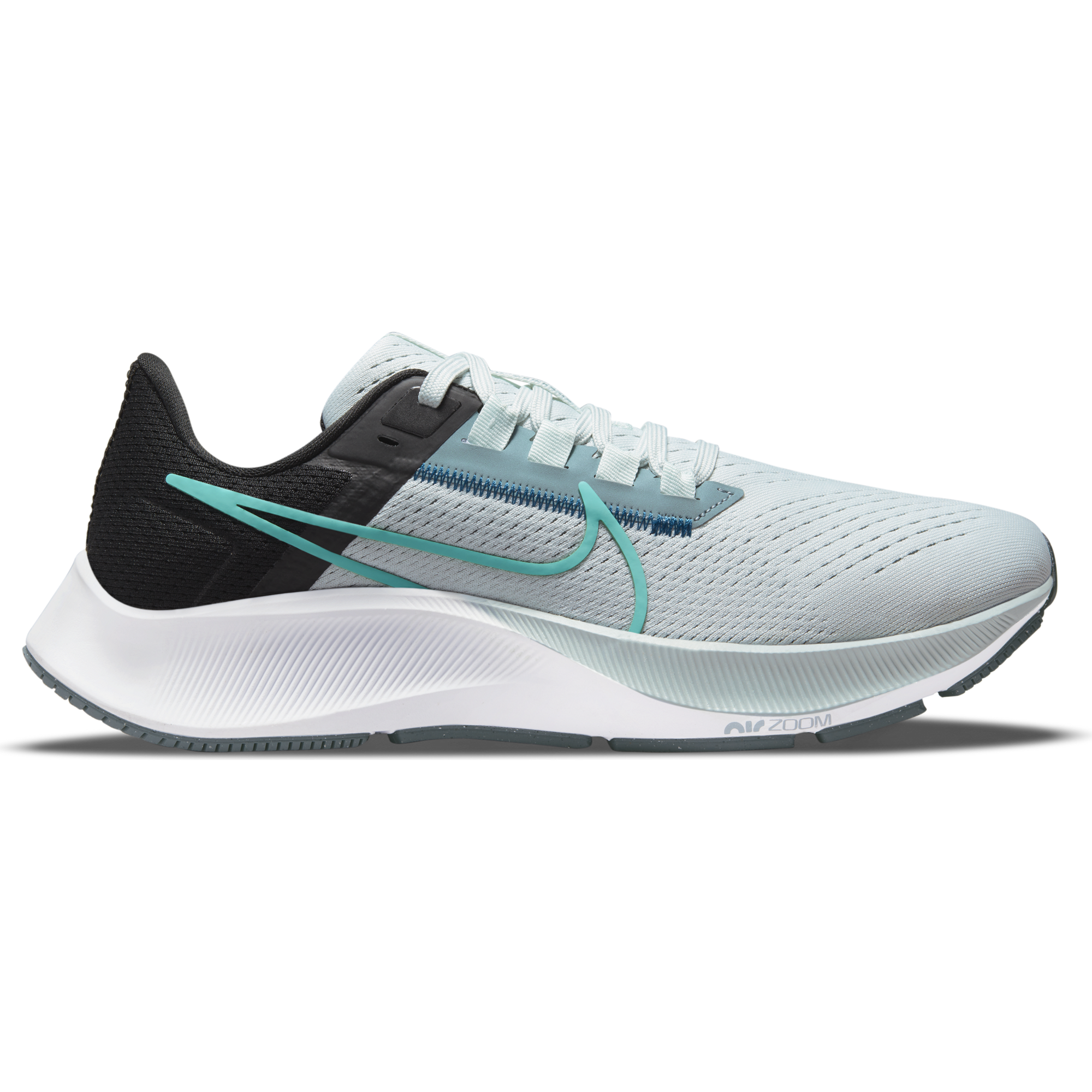 Women's Nike Air Zoom Pegasus 38, Ghost Aqua/Washed Teal-Aviator Grey, 10 B Medium