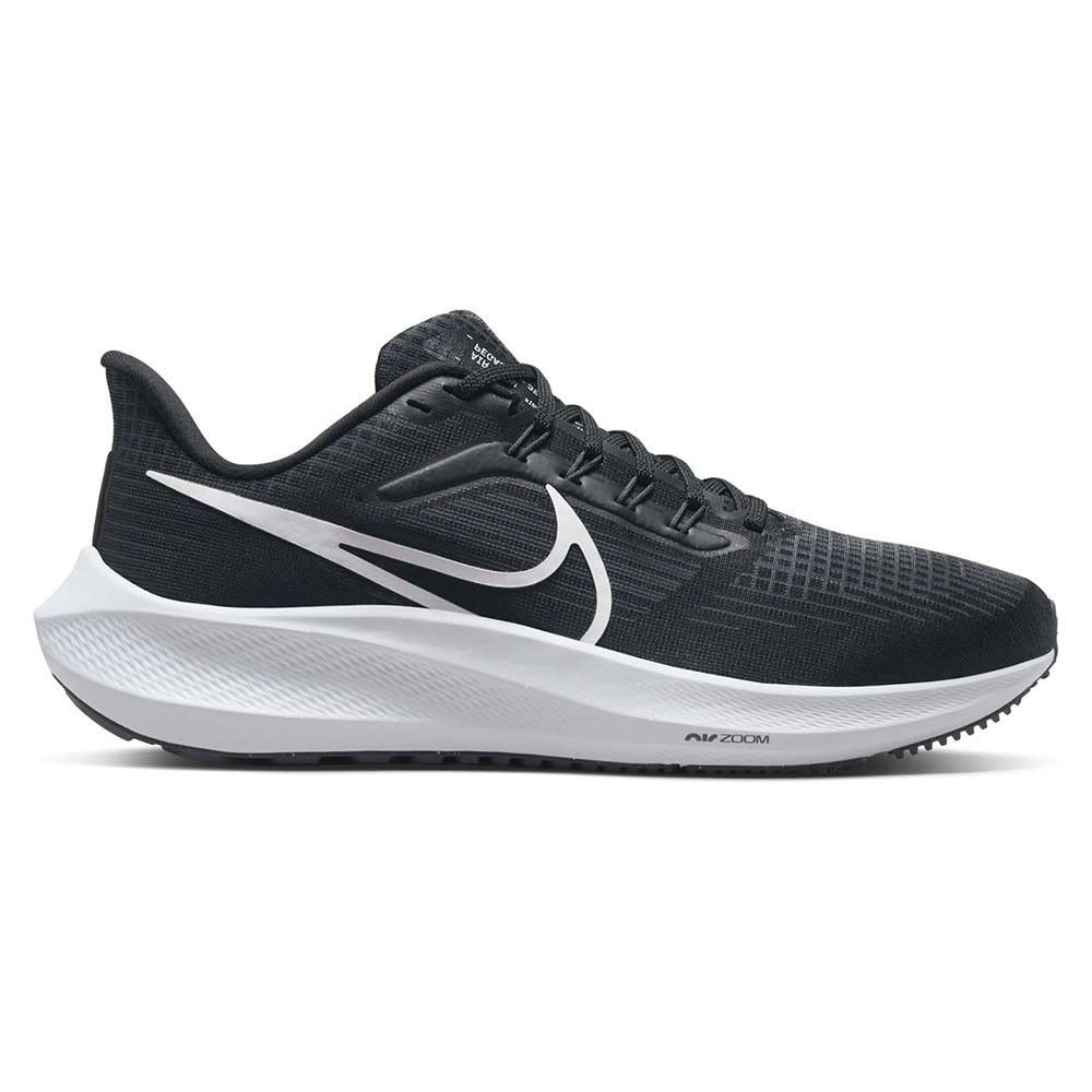 Women's Nike Air Zoom Pegasus 39, Black/White/Dark Smoke Grey, 9 B Medium