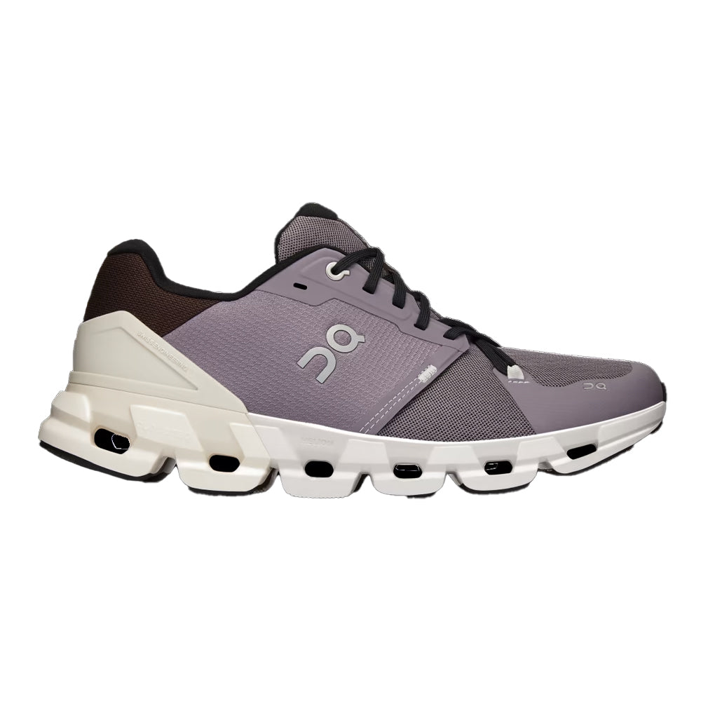Women's On Cloudflyer 4, Shark/Pearl, 8 B Medium