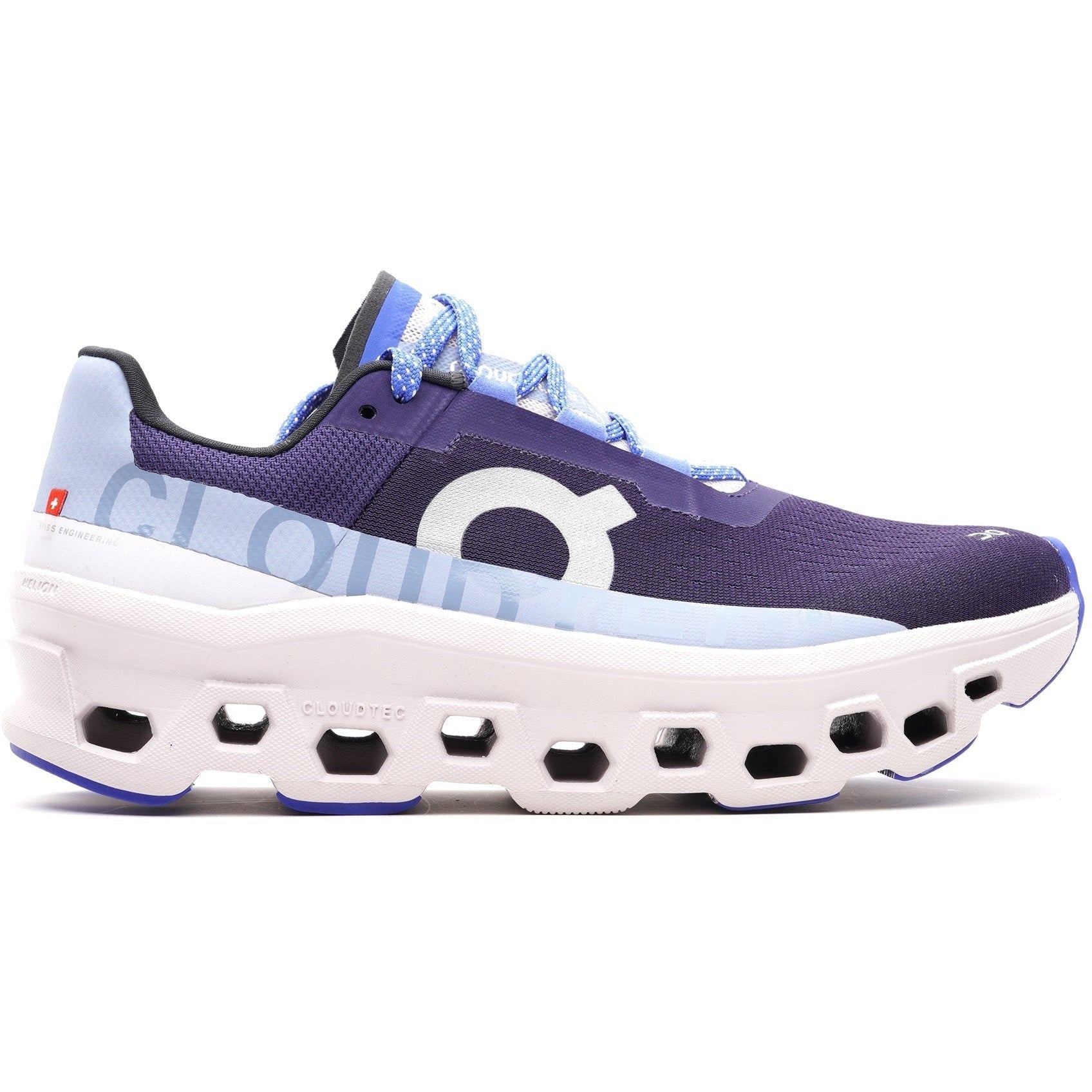 Women's On Cloudmonster, Acai/Lavendar, 6.5 B Medium