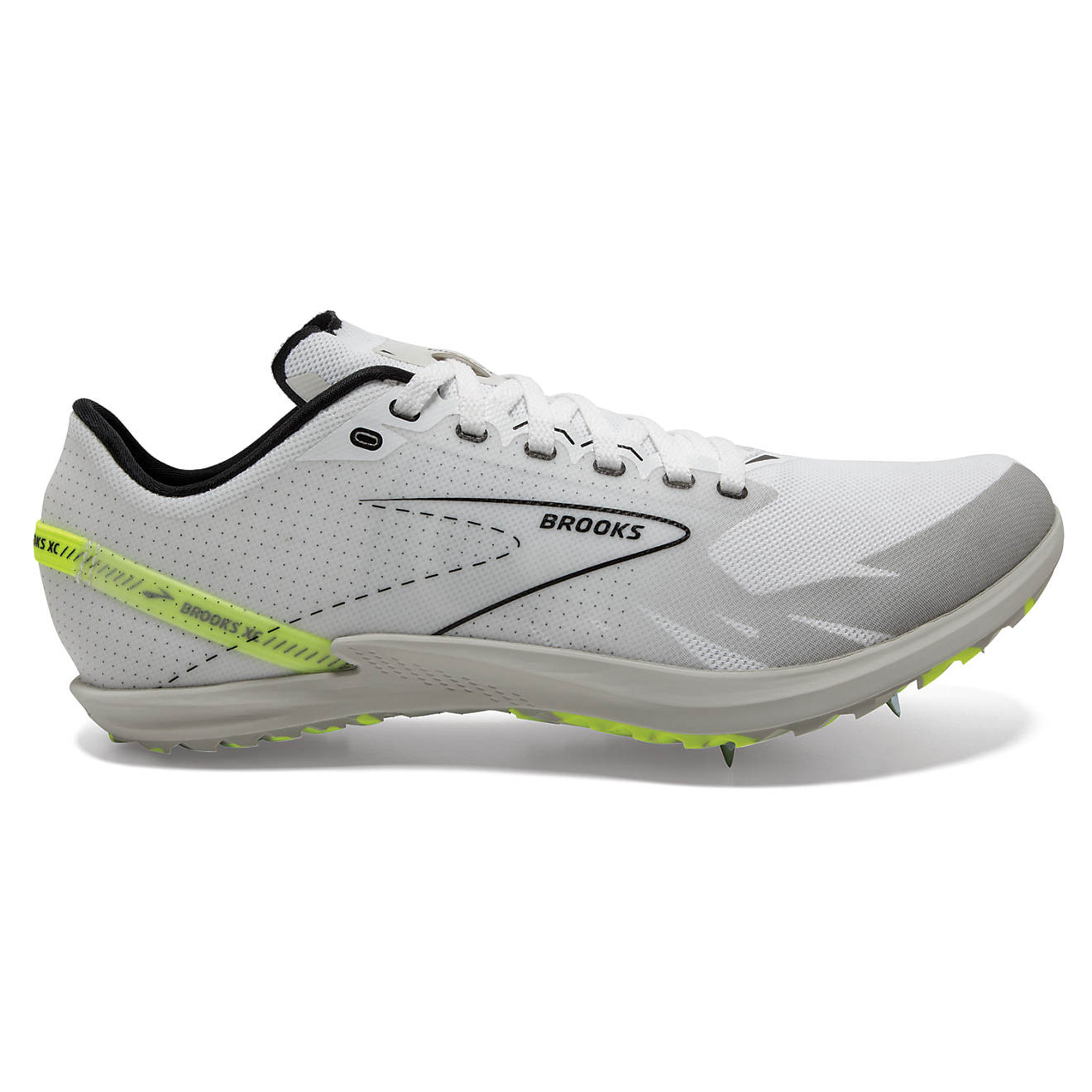 Women's Brooks Draft XC, White/Black/Nightlife, 9.5 B Medium