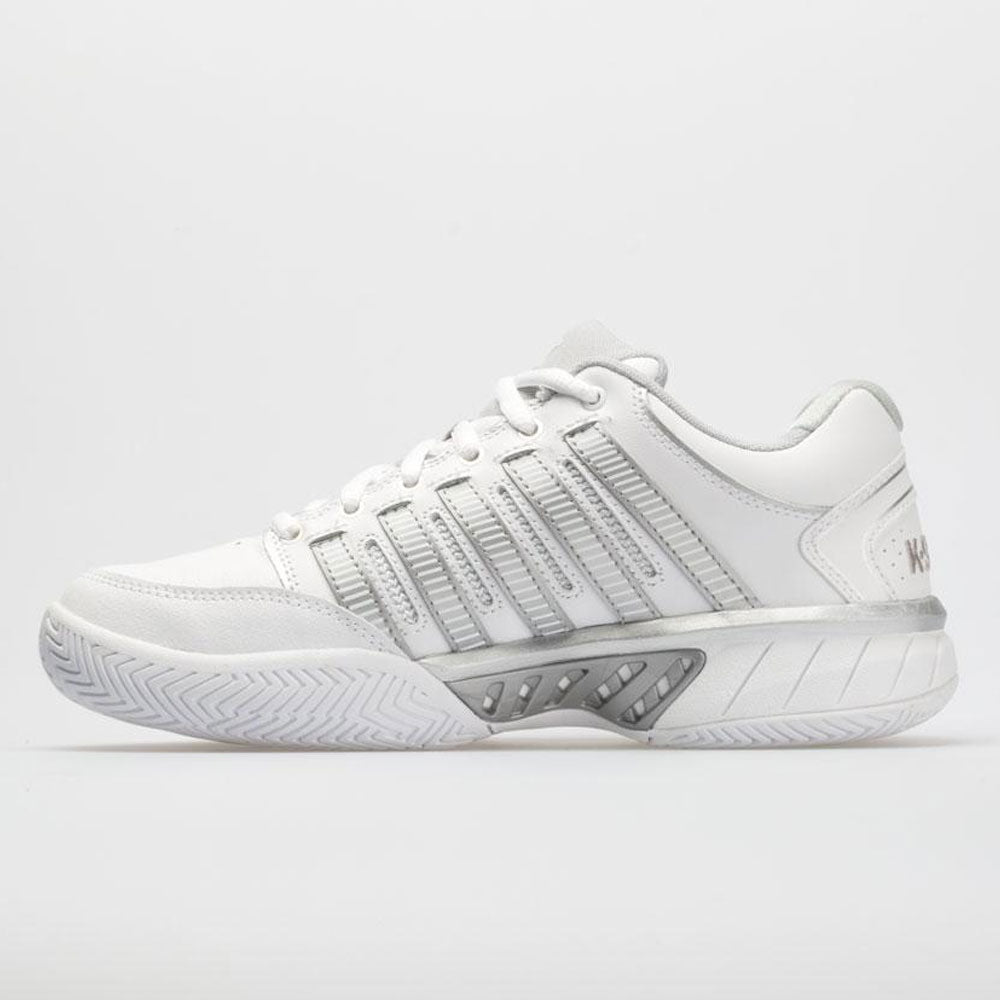 K-Swiss Hypercourt Express Leather Women's  White/Silver/Glacier Gray