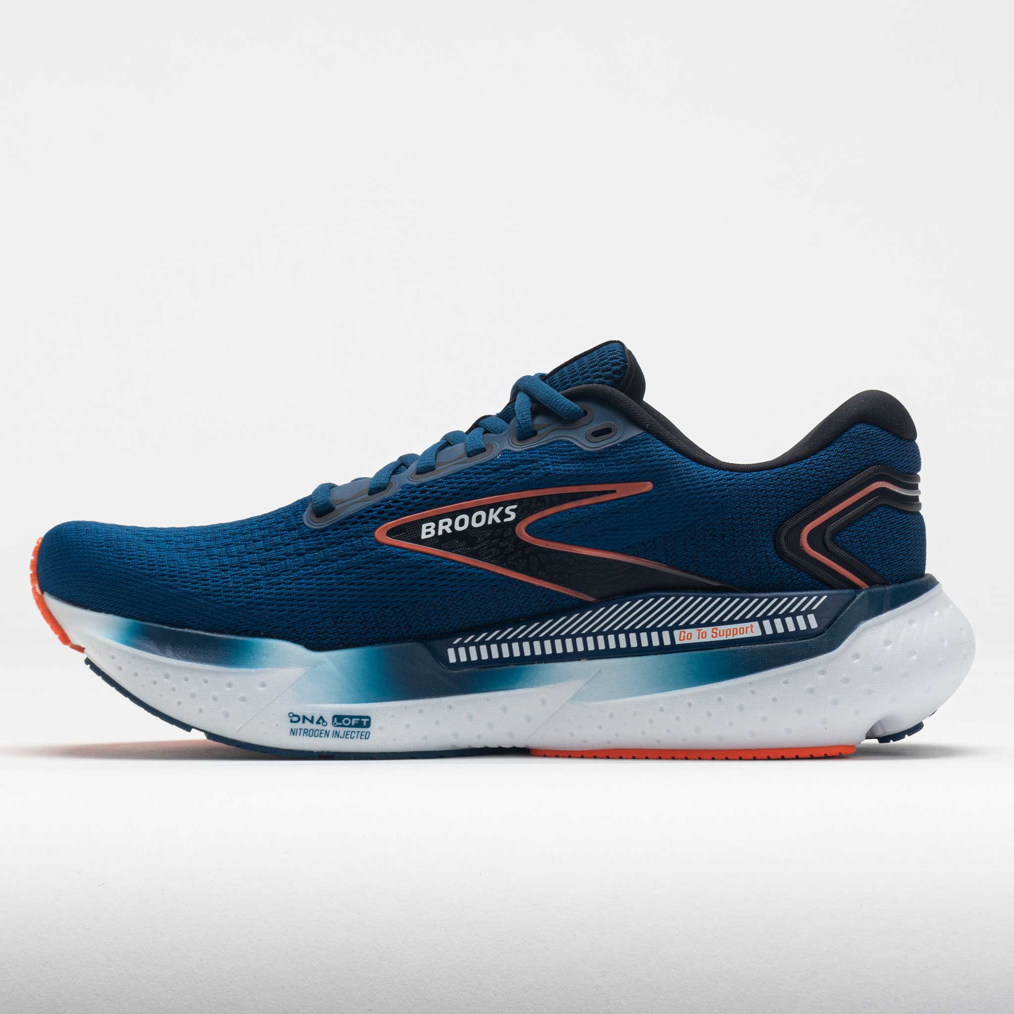 Brooks Glycerin GTS 21 Men's  Blue Opal/Black/Nasturtium