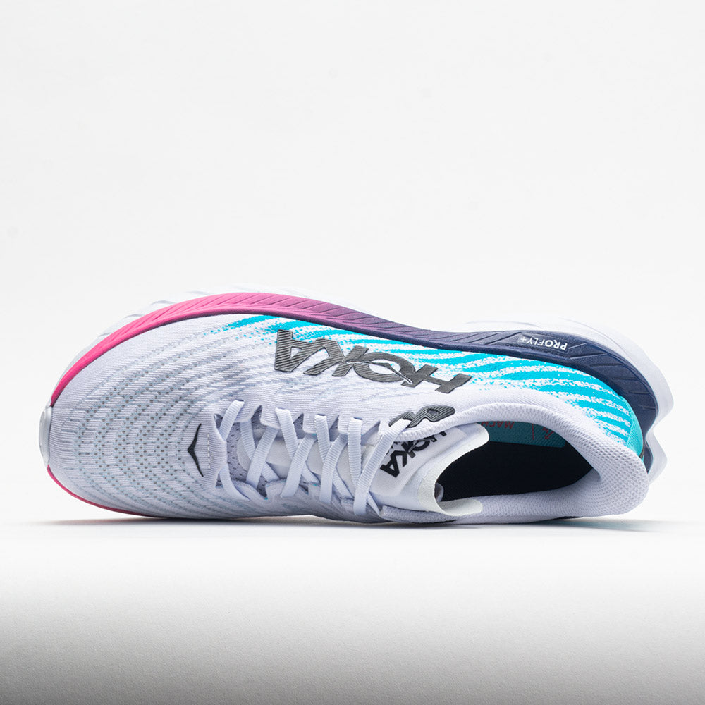 HOKA Mach 5 Men's  White/Scuba Blue